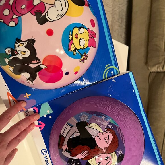 Disney Elsa and Minnie Mouse Hedstrom Bouncing Balls Set Age 3+ (hg/x) - Picture 6 of 14